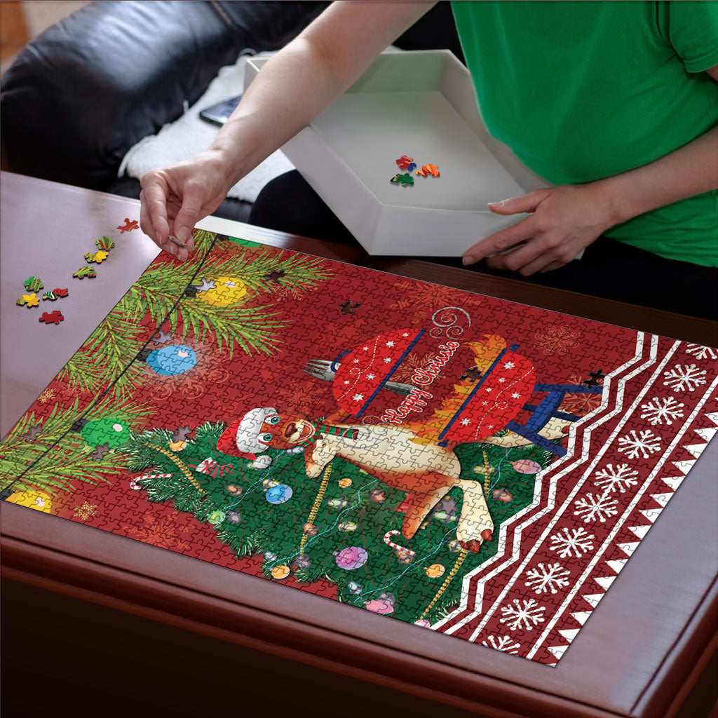Australia Christmas In July Puzzle Happy Chrissie Kangaroo Barbie