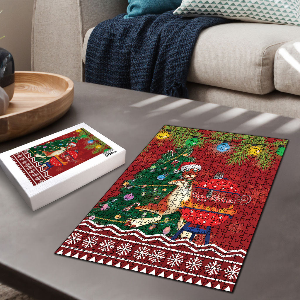 Australia Christmas In July Puzzle Happy Chrissie Kangaroo Barbie