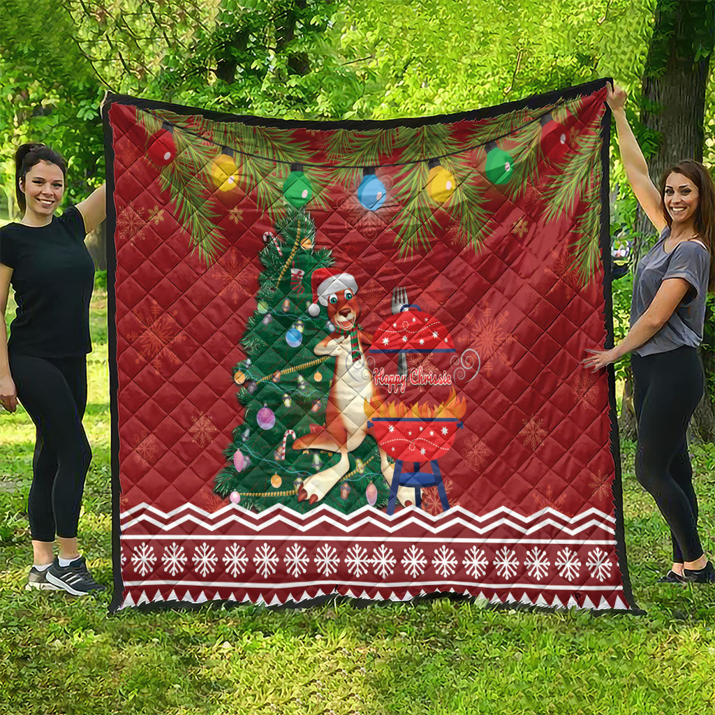 Australia Christmas In July Quilt Happy Chrissie Kangaroo Barbie