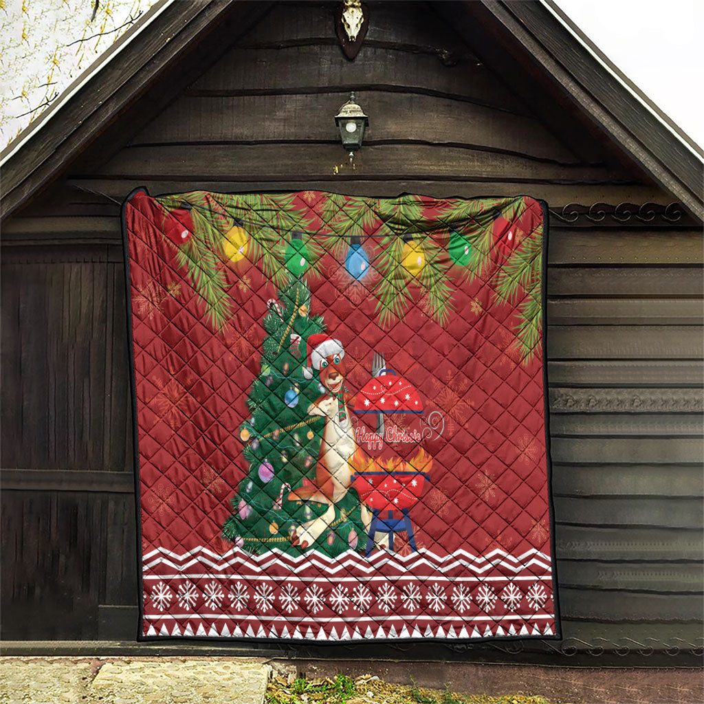 Australia Christmas In July Quilt Happy Chrissie Kangaroo Barbie