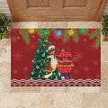 Australia Christmas In July Rubber Doormat Happy Chrissie Kangaroo Barbie