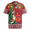 Australia Christmas In July Rugby Jersey Happy Chrissie Kangaroo Barbie