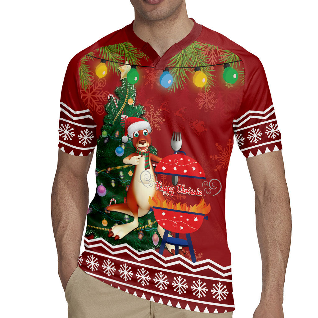 Australia Christmas In July Rugby Jersey Happy Chrissie Kangaroo Barbie
