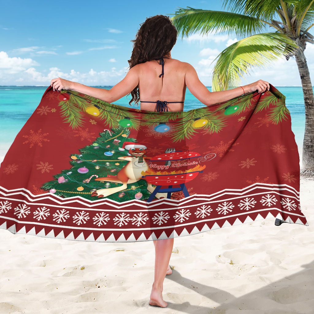 Australia Christmas In July Sarong Happy Chrissie Kangaroo Barbie