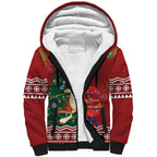 Australia Christmas In July Sherpa Hoodie Happy Chrissie Kangaroo Barbie
