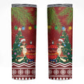 Australia Christmas In July Skinny Tumbler Happy Chrissie Kangaroo Barbie