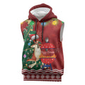 Australia Christmas In July Sleeveless Hoodie Happy Chrissie Kangaroo Barbie