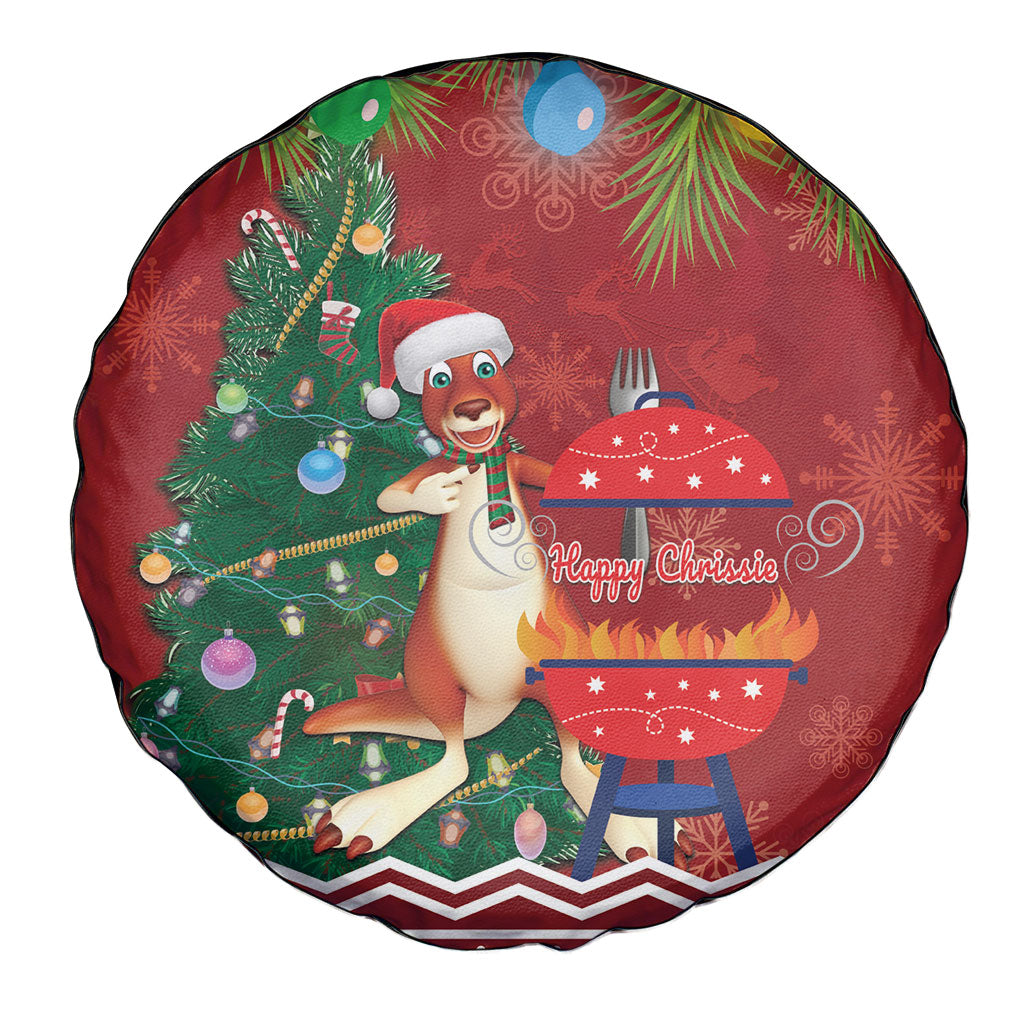 Australia Christmas In July Spare Tire Cover Happy Chrissie Kangaroo Barbie