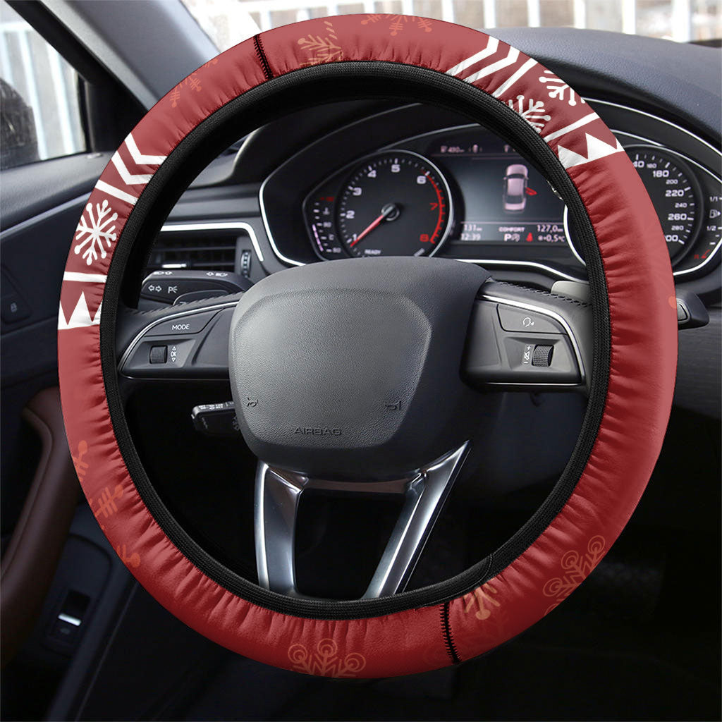 Australia Christmas In July Steering Wheel Cover Happy Chrissie Kangaroo Barbie