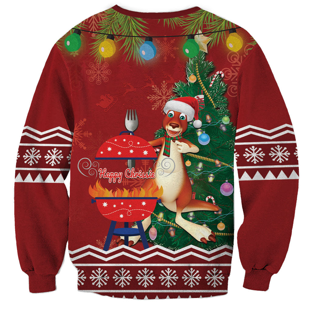 Australia Christmas In July Sweatshirt Happy Chrissie Kangaroo Barbie