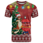 Australia Christmas In July T Shirt Happy Chrissie Kangaroo Barbie