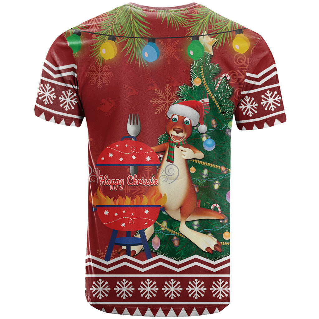 Australia Christmas In July T Shirt Happy Chrissie Kangaroo Barbie