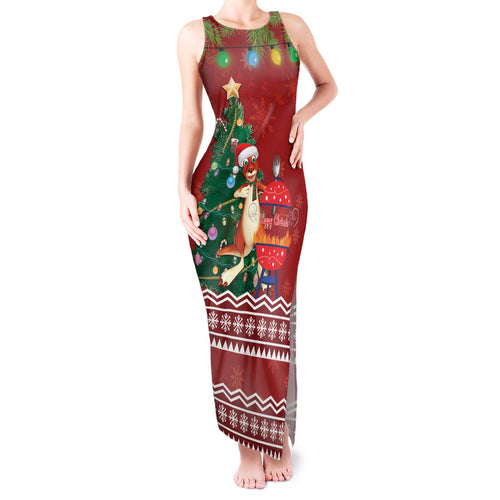 Australia Christmas In July Tank Maxi Dress Happy Chrissie Kangaroo Barbie