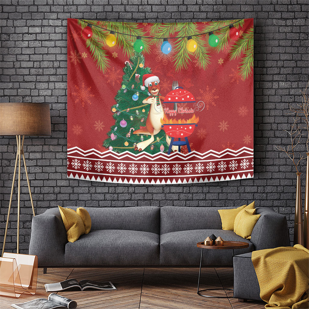 Australia Christmas In July Tapestry Happy Chrissie Kangaroo Barbie
