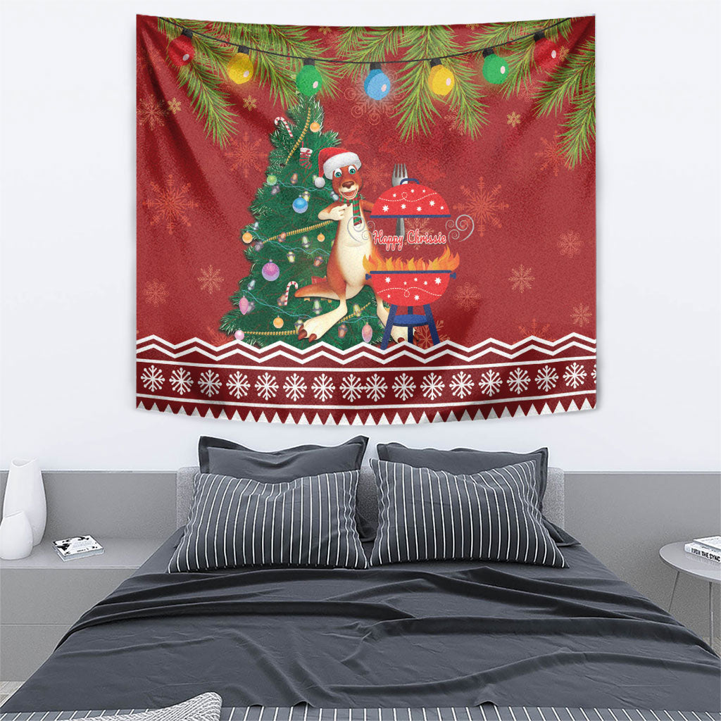 Australia Christmas In July Tapestry Happy Chrissie Kangaroo Barbie
