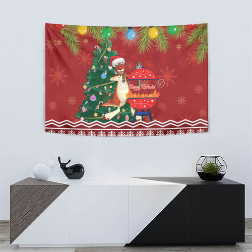 Australia Christmas In July Tapestry Happy Chrissie Kangaroo Barbie