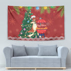 Australia Christmas In July Tapestry Happy Chrissie Kangaroo Barbie