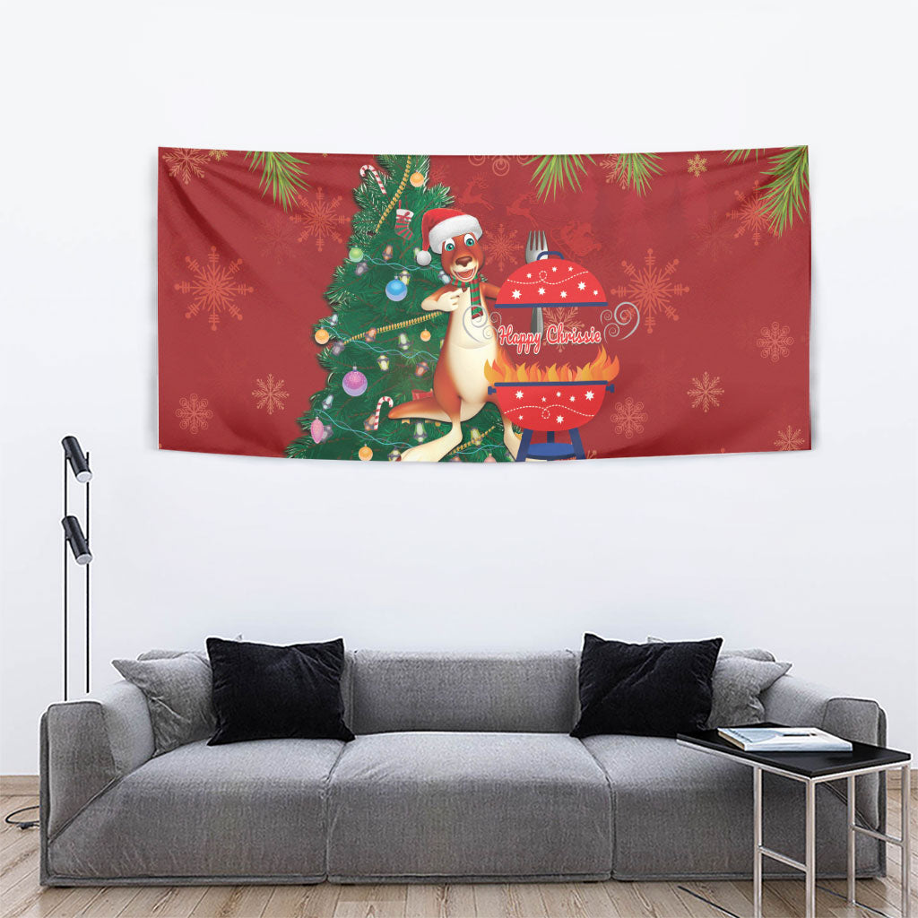Australia Christmas In July Tapestry Happy Chrissie Kangaroo Barbie