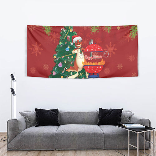 Australia Christmas In July Tapestry Happy Chrissie Kangaroo Barbie