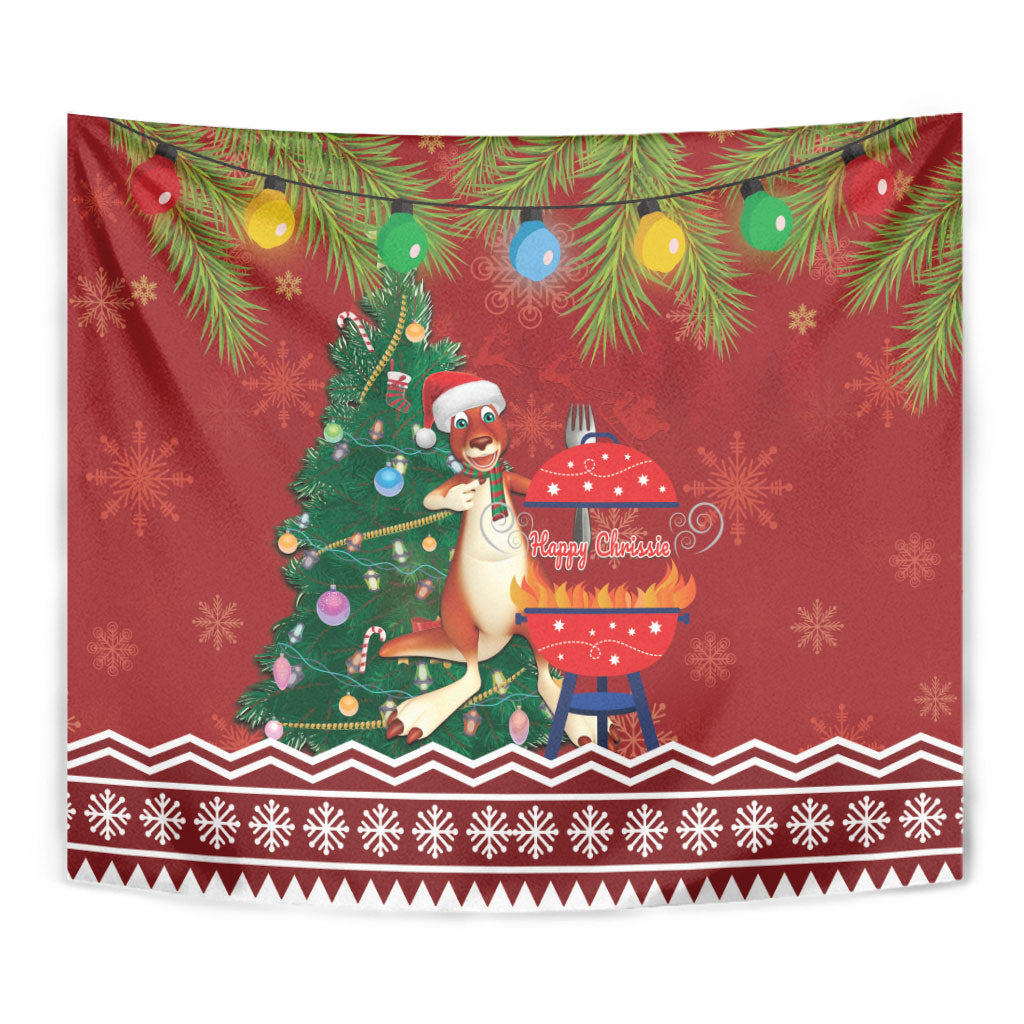 Australia Christmas In July Tapestry Happy Chrissie Kangaroo Barbie
