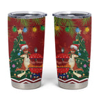 Australia Christmas In July Tumbler Cup Happy Chrissie Kangaroo Barbie