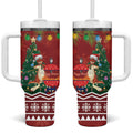 Australia Christmas In July Tumbler With Handle Happy Chrissie Kangaroo Barbie