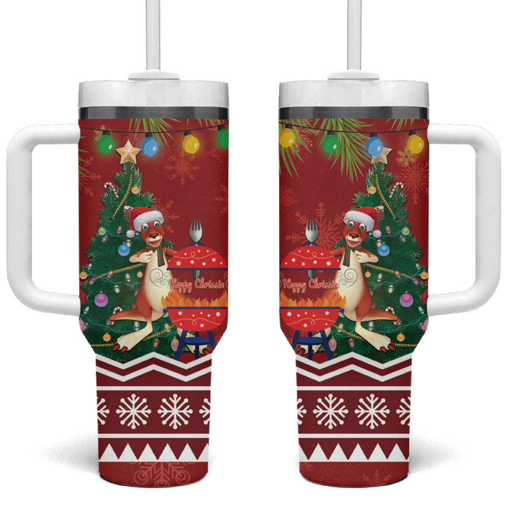 Australia Christmas In July Tumbler With Handle Happy Chrissie Kangaroo Barbie