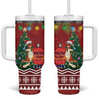 Australia Christmas In July Tumbler With Handle Happy Chrissie Kangaroo Barbie