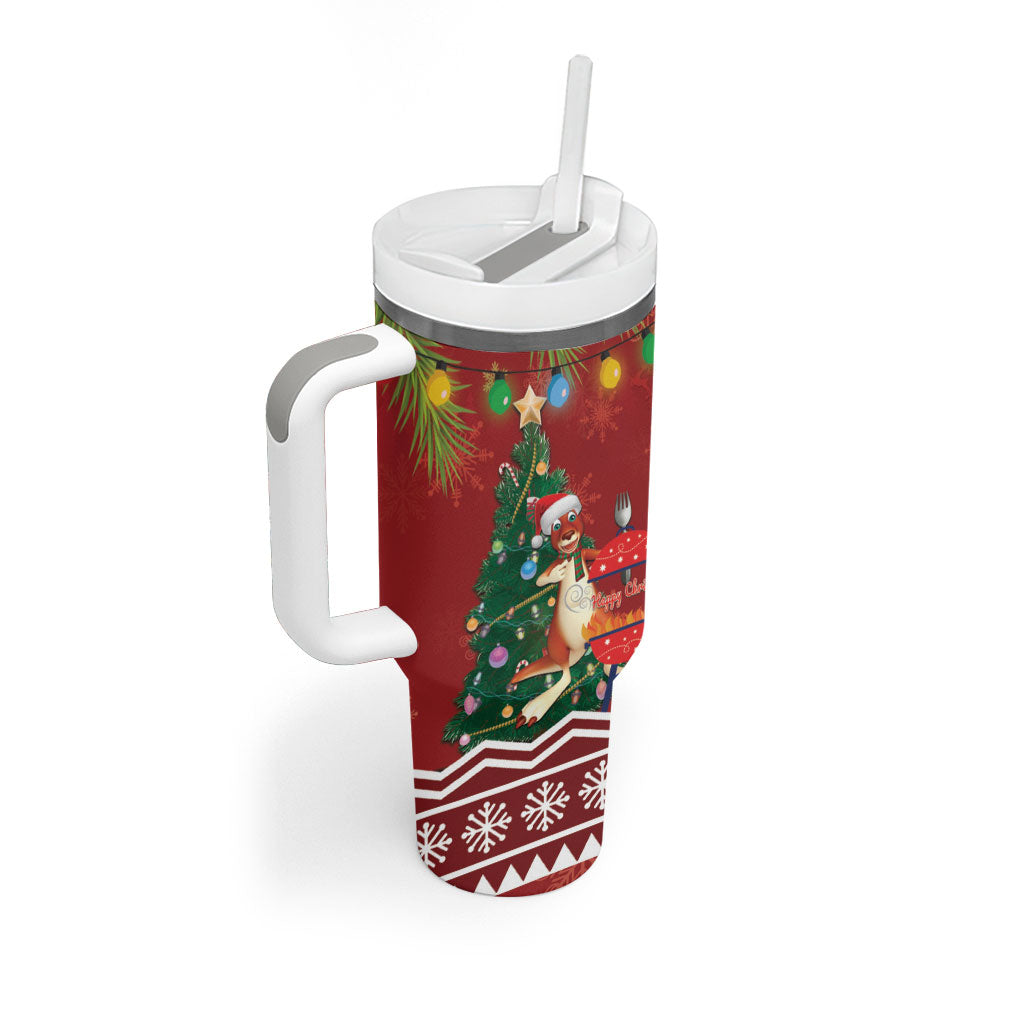 Australia Christmas In July Tumbler With Handle Happy Chrissie Kangaroo Barbie