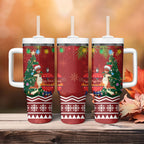 Australia Christmas In July Tumbler With Handle Happy Chrissie Kangaroo Barbie