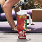 Australia Christmas In July Tumbler With Handle Happy Chrissie Kangaroo Barbie