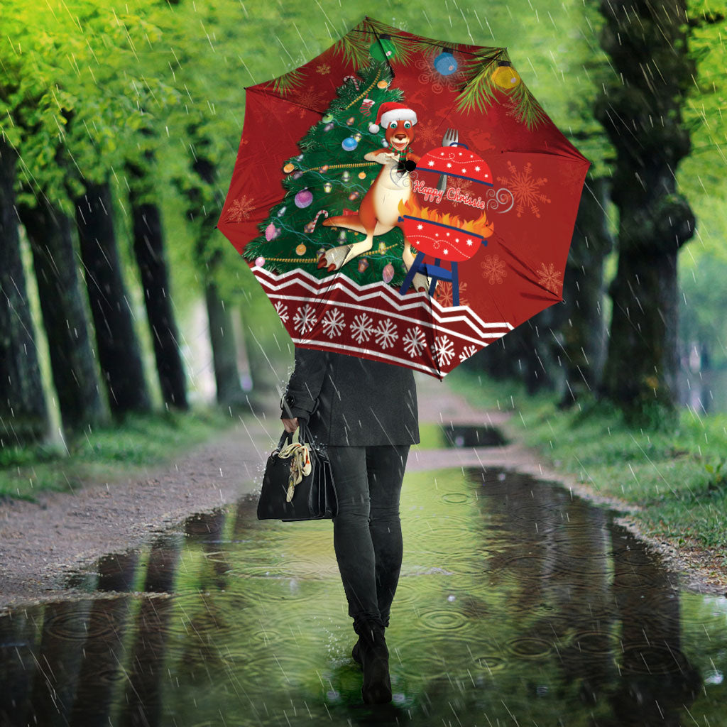 Australia Christmas In July Umbrella Happy Chrissie Kangaroo Barbie