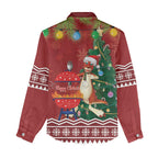 Australia Christmas In July Women Casual Shirt Happy Chrissie Kangaroo Barbie