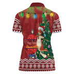 Australia Christmas In July Women Polo Shirt Happy Chrissie Kangaroo Barbie