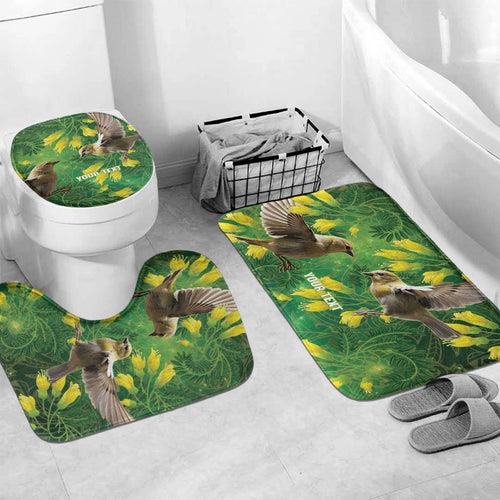 Bellbird New Zealand Personalised Bathroom Set Kowhai Flower Maori Pattern