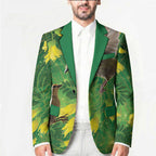 Bellbird New Zealand Personalised Blazer Kowhai Flower Maori Pattern