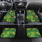 Bellbird New Zealand Personalised Car Mats Kowhai Flower Maori Pattern