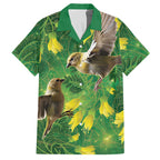 Bellbird New Zealand Personalised Hawaiian Shirt Kowhai Flower Maori Pattern