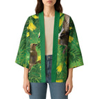 Bellbird New Zealand Personalised Kimono Kowhai Flower Maori Pattern
