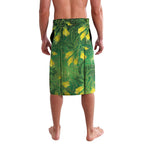Bellbird New Zealand Personalised Lavalava Kowhai Flower Maori Pattern