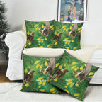 Bellbird New Zealand Personalised Pillow Cover Kowhai Flower Maori Pattern