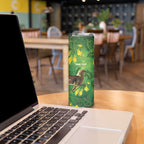 Bellbird New Zealand Personalised Skinny Tumbler Kowhai Flower Maori Pattern