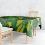 Bellbird New Zealand Personalised Tablecloth Kowhai Flower Maori Pattern