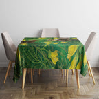 Bellbird New Zealand Personalised Tablecloth Kowhai Flower Maori Pattern