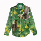 Bellbird New Zealand Personalised Women Casual Shirt Kowhai Flower Maori Pattern