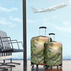 Bellbird New Zealand Personalised Luggage Cover Korimako Harakeke Flower Native Forest
