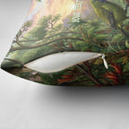 Bellbird New Zealand Personalised Pillow Cover Korimako Harakeke Flower Native Forest