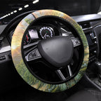 Bellbird New Zealand Steering Wheel Cover Korimako Harakeke Flower Native Forest