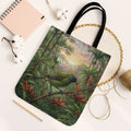Bellbird New Zealand Personalised Tote Bag Korimako Harakeke Flower Native Forest