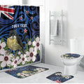 Tomtit New Zealand Personalised Bathroom Set Miromiro Manuka Flower Maori Pattern